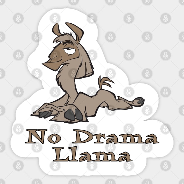 No Drama Llama Sticker by madmonkey